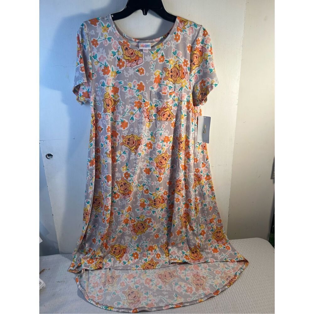 Disney muppets miss piggy dress small new Lularoe maxi